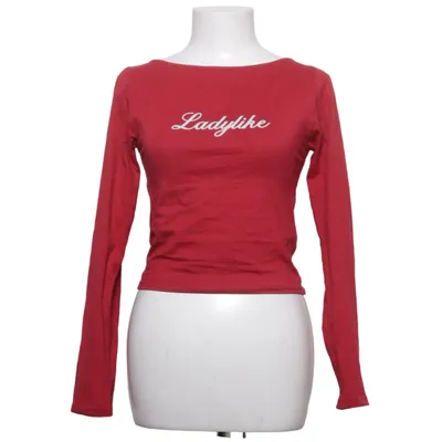 T-shirt à manches longues (Rouge) de Motel Coton, Élasthane