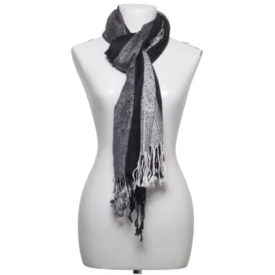 Écharpe (Noir, Gris) de 4 You Acrylique, Viscose