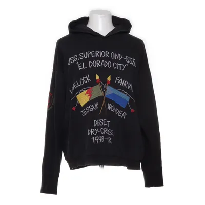 Huvtröja (Svart, Flerfärgad) från Diesel Bomull, Elastan