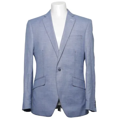 Blazer (Blauw) van Forthis Katoen, Linnen, Viscose