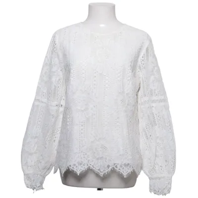 Blouse (Blanc) de H&M Modern Classic Polyamide, Coton, Polyester