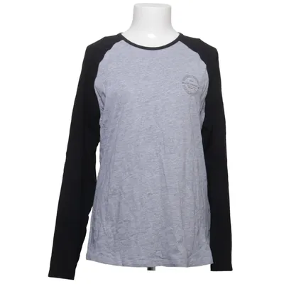 Baseball T-shirt (Gray, Black) from Bluewear Cotton, Elastane, Viscose
