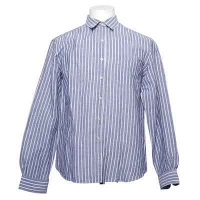 Shirt (Blauw, Wit) van Nils Sundström Katoen, Linnen