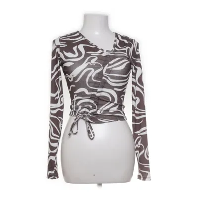 Crop top (Brun, Vit, Flerfärgad) från ASOS Design Elastan, Polyester