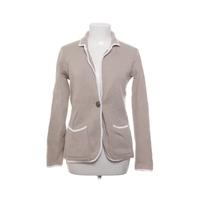 Cardigan (Beige, Hvid) fra American English by Park Lane Bomuld
