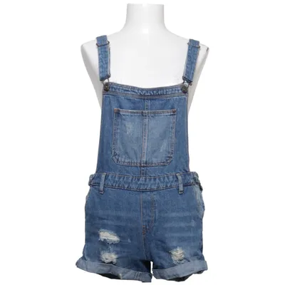 Dungaree shorts (Blue) from Bershka Denim Collection Cotton