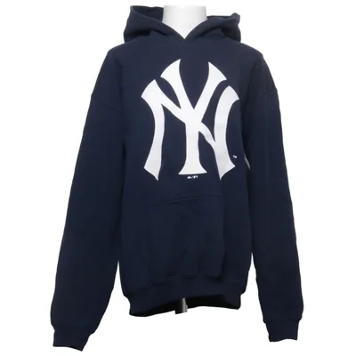 Huvtröja (Blå, Vit) från Majestic Athletic Bomull, Polyester