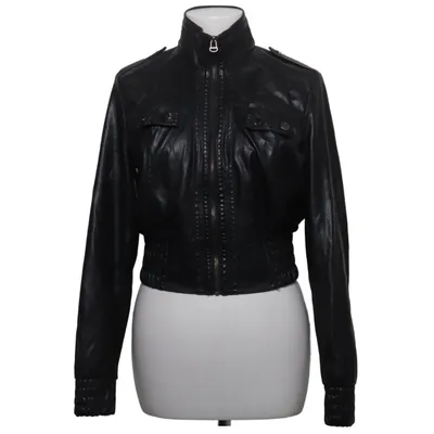 Jacke (Schwarz) von Wet Seal Polyester, Polyurethan, Viskose