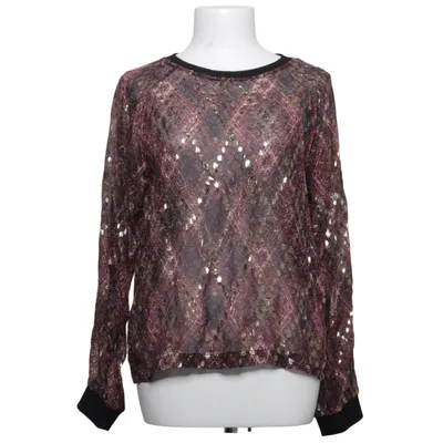 Blouse (Red, Black, Gold) from Munthe Polyester, Silk, Viscose