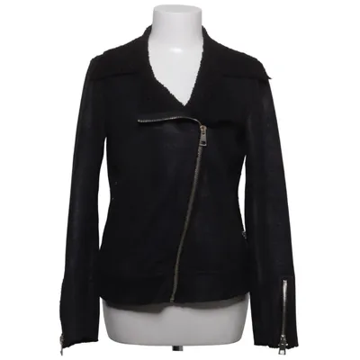Shearling jacket (Black) from Mirelle Design Polyester