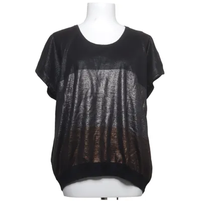 Haut (Noir, Argent, Or) de Lauren Vidal Acrylique, Laine d'alpaga, Polyamide