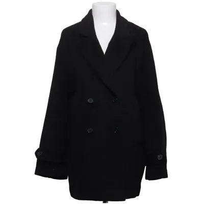 Pea coat (Black) from Cropp Polyester, Viscose