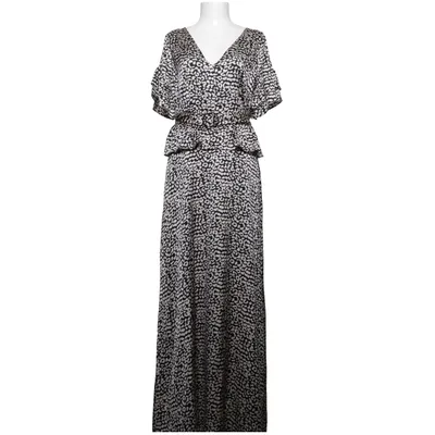 Robe longue (Noir, Blanc) de Lost Ink Polyester