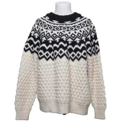 Sweater (White, Black) from H&M Acrylic, Polyamide, Polyester