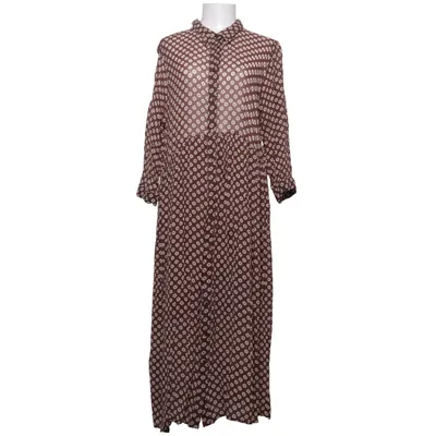 Skjortekjole (Brun, Hvid) fra FGL Viscose