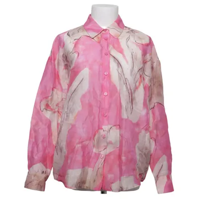 Bluse (Pink, Beige, Flerfarvet) fra Beymen Club Bomuld, Linned