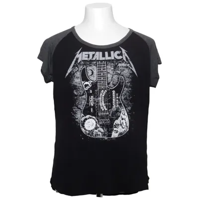 T-shirt (Svart, Grå) från Metallica Elastan, Viskos
