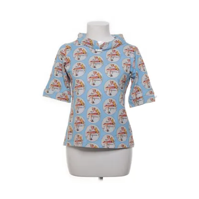 Topp (Blå, Flerfärgad) från Margot Bomull, Elastan