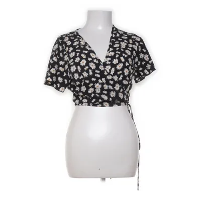 Wrap top (Black, Multicolored) from Shein Polyester