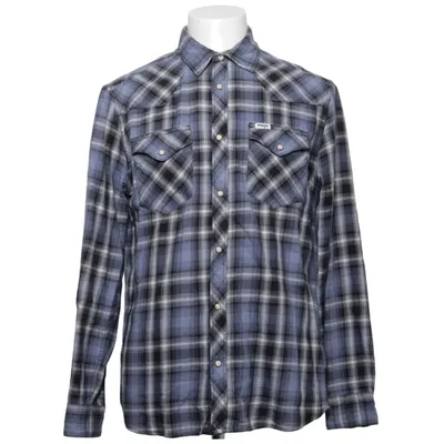 Flanellskjorta (Blå, Svart, Vit) från Wrangler Bomull