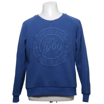 Collegetröja (Blå) från La Folie Douce Bomull, Polyester