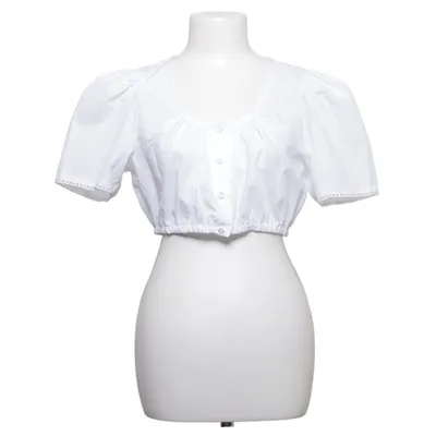 Dirndlbluse (Hvid) fra Hess Bomuld, Polyester