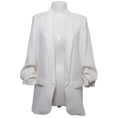 Kavaj (Vit) från Zara Woman Polyester, Viskos