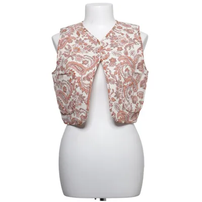 Vest (Beige, Brown) from Maje Cotton, Linen, Polyester