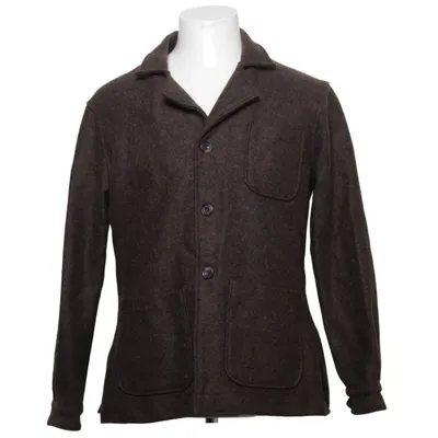 Skjortejakke (Brun) fra John Henric Polyester, Uld