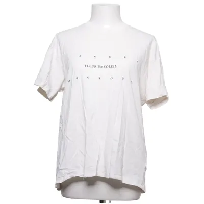 T-shirt (Beige, Noir) de Sandra Mansour x H&M Coton