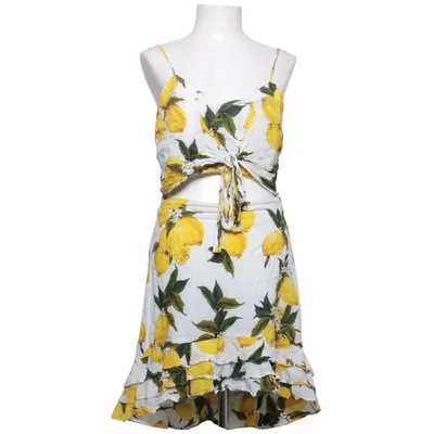 Robe (Blanc, Jaune, Vert) de Aikha Coton, Viscose