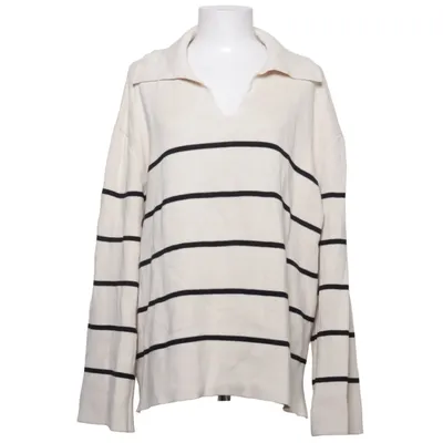 Sweater (Beige, Black) from Selected Femme Cotton