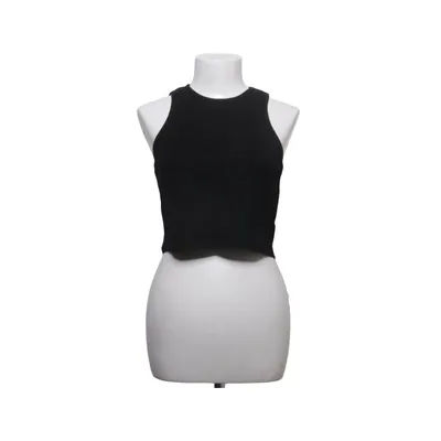 Crop top (Zwart) van LCW Casual Katoen, Elastaan