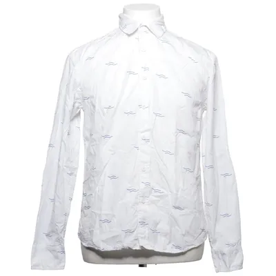 Shirt (White, Blue) from Thinking Mu Organic cotton
