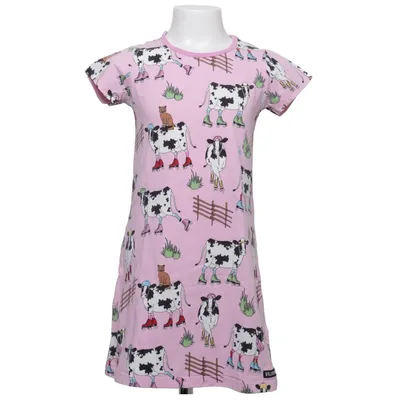 Dress (Pink, Multicolored) from Villervalla Elastane, Organic cotton