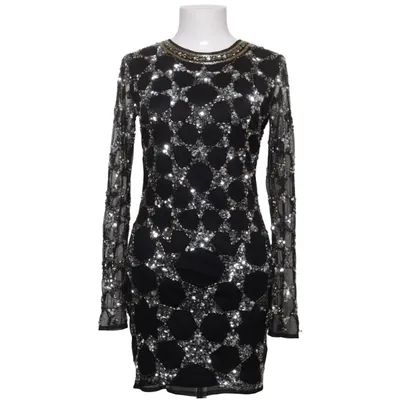 Cocktail dress (Black, Silver) from ASOS Polyester