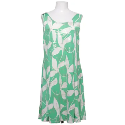 Klänning (Grön, Vit) från Leana Mode Elastan, Polyester