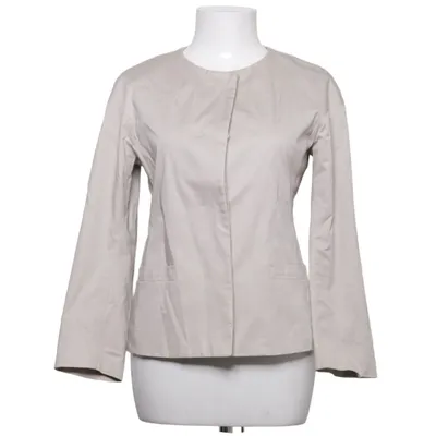 Jacket (Beige) from Uniqlo Cotton, Elastane, Polyester
