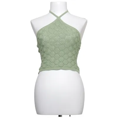 Halterneck top (Golden Hour Crochet Halter Top) fra Perfect Stranger Polyester, Viscose