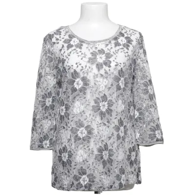 Haut (Blanc, Gris) de Oui Coton, Polyamide, Polyester