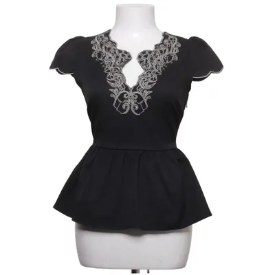 Peplum top (Zwart) van Boohoo Elastaan, Polyester