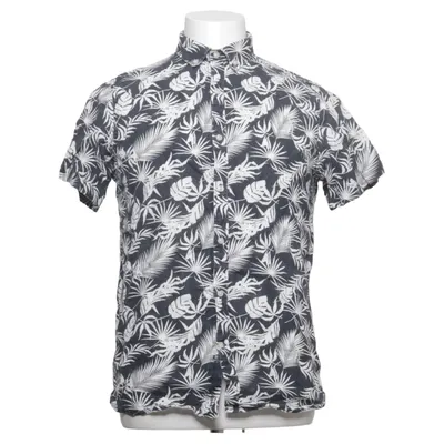 Chemise à manches courtes (Noir, Blanc) de Knowledge Cotton Apparel Lin