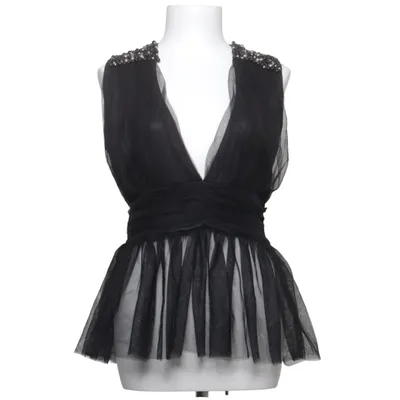 Peplum top (Zwart) van Jeane Blush Polyester