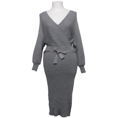 Maxi dress (Gray) from Venessa Nucci Polyester