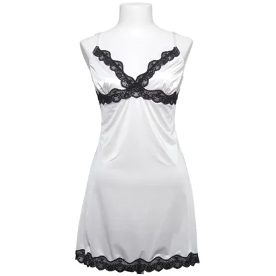 Negligé (Wit, Zwart) van Emotions Elastaan, Polyamide, Polyester