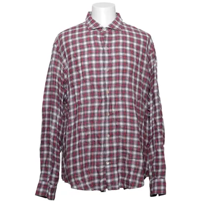 Flannel skjorte (Rød, Hvid) fra Eleventy Linned