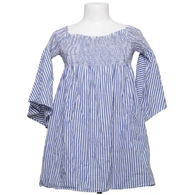 Top (Blue, White) from Zara Woman Premium Collection Cotton