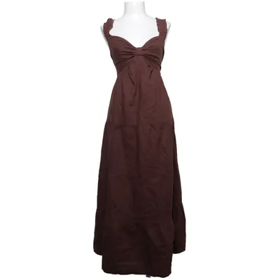 Robe longue (Marron) de Charlie Holiday Coton, Lin