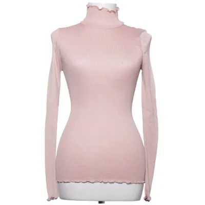 Turtleneck (Pink) fra Rosemunde Bomuld, Metallfiber, Silke