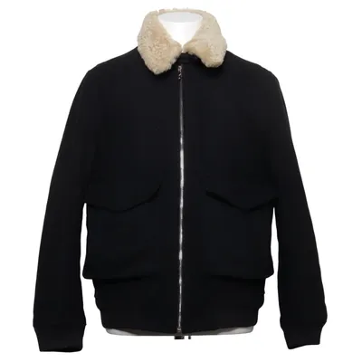 Fliegerjacke (Schwarz, Beige) von Banana Republic Polyamid, Polyester, Viskose, Wolle